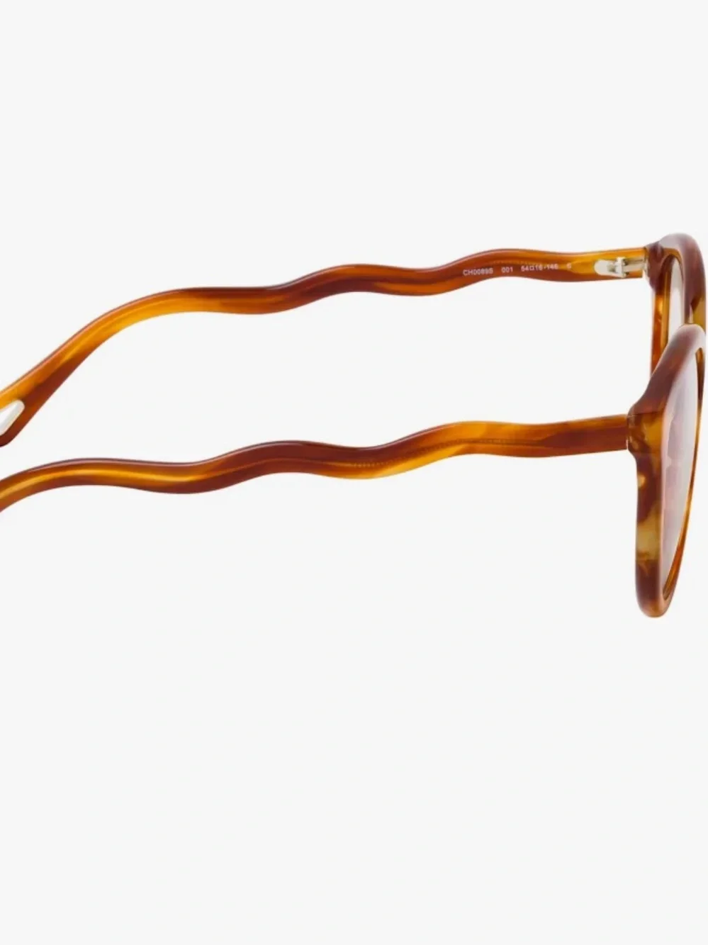 Chloe Tortoiseshell Wave-Arm Eyeglasses - Blonde Havana - Picture 3 of 12
